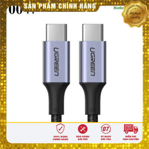 Cáp sạc nhanh dữ liệu USB Type-C to Type-C QC4.0 PD3.0 100W dài 05M Ugreen 20478 cao cấp