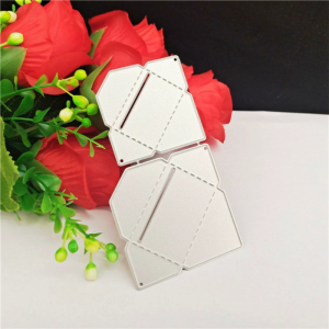 ซองจดหมายโลหะที่ตัดลายกระดาษอุปกรณ์ประดับตกแต่งอัลบั้มรูปงานฝีมือ DIY สำหรับตกแต่งไดอารี่