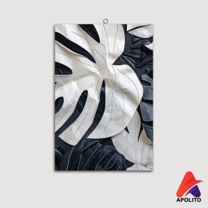 HIASAN DINDING DAUN ABSTRAK MINIMALIS (20X30CM) KAMAR DEKORASI DINDING WALL DECOR PAJANGAN DINDING