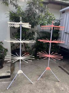 Jemuran menara rak jemuran baju bayi lipat rak susun handuk / Jemuran Menara 3 Susun Jemuran Lipat Minimalis Jemuran Baju Kaos Kaki Celana Dalam shenar