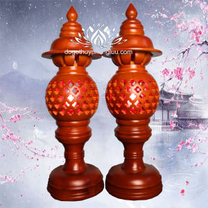 Đèn thờ gỗ xà cừ đèn thờ tổ ong đèn thờ gỗ cao 344148cm