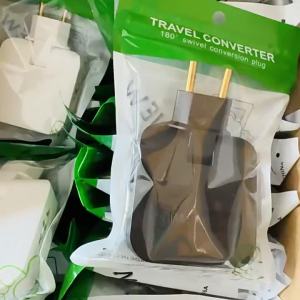 Ổ cắm điện tròn 1 ra 2 có cổng sạc đầu USB + Type C