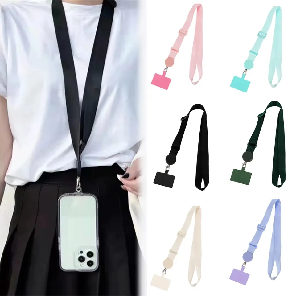 Widen Anti-lost Crossbody Mobile Phone Neck Strap Wrist Nylon Universal  with Card Lanyard Adjustable For Smart Phone