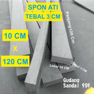 SPON ATI TEBAL 3 CM WARNA HITAM LEBAR 10 CM X PANJANG 120 CM