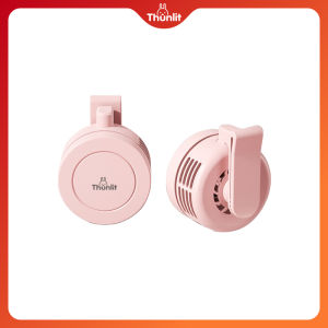 Cho các hoạt động ngoài trời có thể sạc lại quạt có kẹp gắn Mini thunlit 1500mAh Quạt kẹp cài thắt lưng cầm tay 60 cánh 3 tốc độ có thể điều chỉnh