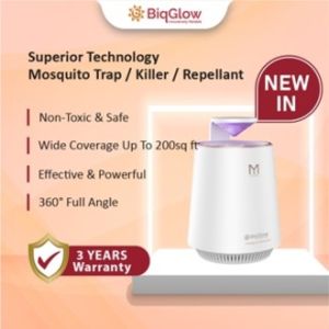 BiqGlow【Powerful & Effective】Mosquito Trap / Killer / Repellant MozzieGlow MM-100