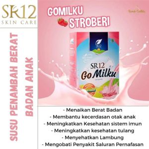 SR12 GOMILKU STROBERI / SUSU KAMBING GO MILKU RASA STRAWBERRY / SUSU KAMBING ETAWA KUALITAS PREMIUM / IMUN BOOSTER