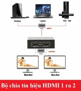 Bộ chia màn hình HDMI Splitter 1 ra 2 chuẩn 1.4 chất lượng cao