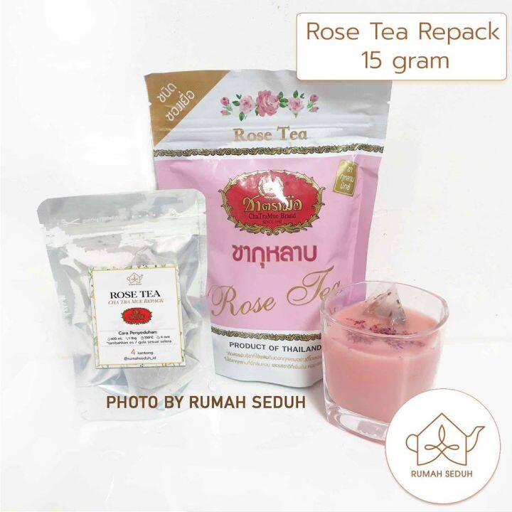 15gr Thai Rose Tea Cha Tra Mue Repack Instant Thai Rose Tea Mix