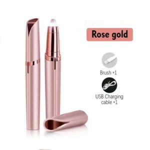 Creative Lipstick Eyebrow Trimmer USB Rechargeable Mini Electric Eyebrow Trimmer Facial Lipstick Shape Hair Removal Portable Lipstick Shaver Professional Lipstick Epilator Eyebrow For Women