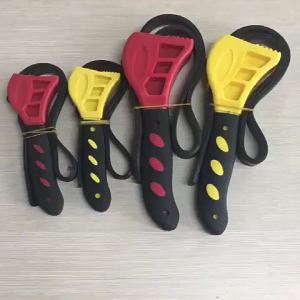 AE New 6 Inch 8 Multifunctional adjustable belt wrench bottle opener auto repair rubber filter universal wrench