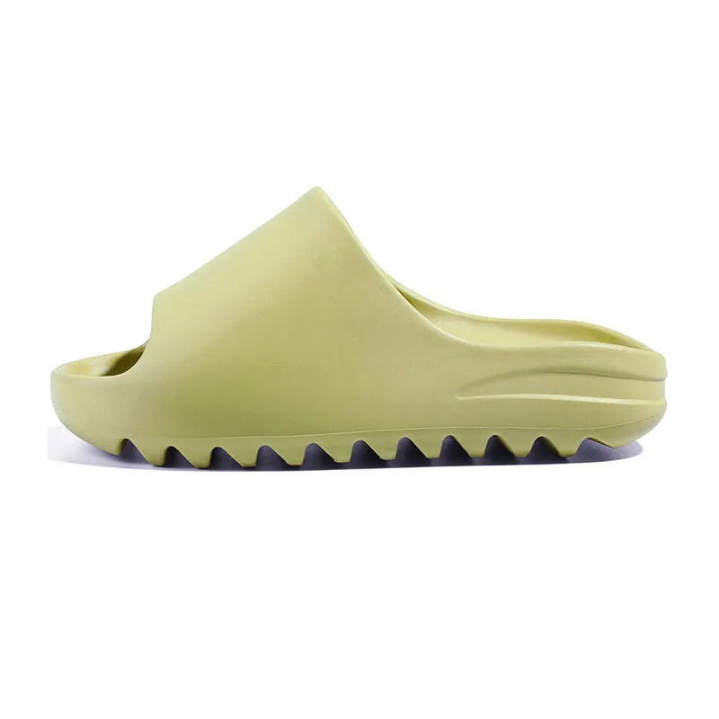 adidas gazelle silver green womens Yeezy Slide 'Pure'
