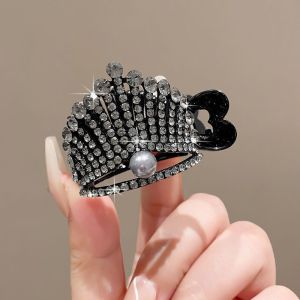 Kẹp Càng Cua Kim Loại Đính Đá Xinh Xắn Cho Nữ Kiểu Dáng Hàn Quốc
