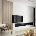 Supermax T106 Wallpaper Wood Flute Design PVC Self adhesive Waterproof Wall Paper Sticker Fabric Safety Home Decor Wall covering For Living Rome. 