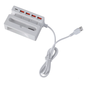 Trung tâm USB Adapter với 4 USB và Loại C Cổng chuyển đổi bao gồm giá đỡ điện thoại cho hiệu quả thiết bị sạc