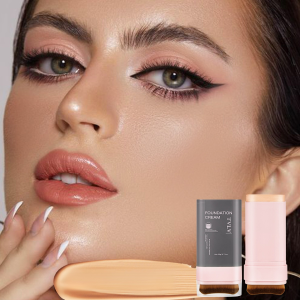 5In1 Dual Head Foundation Stick Hydrating Skin Concealer Long Lasting with Brush Brightening Light Foundation