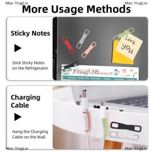 [COD] Man YingLie 2 3 6Pcs Magnetic Multifunction Silicone Adjustable Pen Stand Tablet Fixed Touch Pen Clips For Office Accessories Organizer