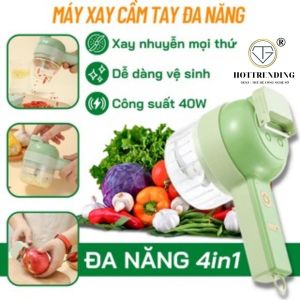 Máy Xay Rau Củ Qủa Tỏi Ớt Cầm Tay Máy Thái Băm Tỏi Ớt Rau Củ Sử Dụng Pin Sạc Cổng USB Đa Năng Tiện Dụng Hàng Loại 1