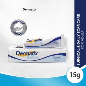 MY Dermatix Ultra Advanced Scar Gel 15g Scar Care Gel Easy to Apply Silicone Gel for Surgery Burn&Injury Mark