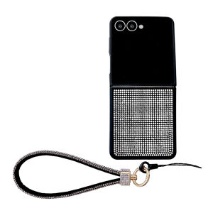 เคส Bling Bling Z Flip 7 ฝาหลังเพชรสุดหรูพร้อมเพชรเทียมแวววาว เคส Samsung Galaxy Z Flip7 ขอบนุ่ม ป้องกันการตก ทนทานด้วย PC และ TPU เคสโทรศัพท์พร้อมสายคล้องมือ