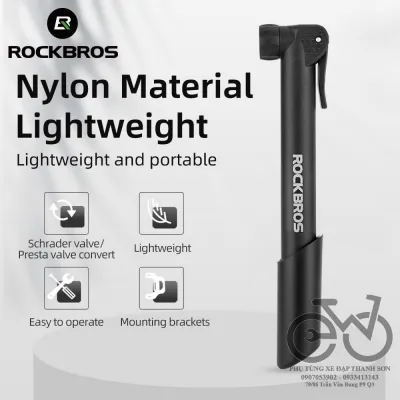 Bơm xe đạp ROCKBROS thiết kế mini tiện lợi