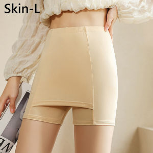 ★Same Day Shipping★ Soft Ice Silk Safety Short Pants Summer Under Skirt Shorts Boxer Modal Breathable Seamless Double Layer Short Tights Underwear Safety Shorts