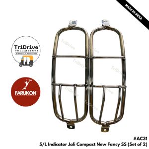Bajaj RE Signal Light and Tail Light Indicator Grill Rod Type Stainless Steel