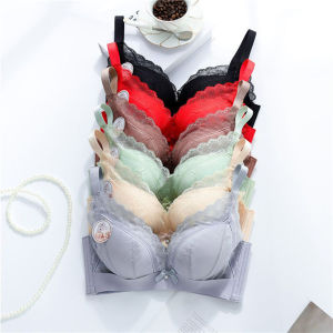 High Quality Women Bra PLUS SIZE CUP B/C #36-#48 Bra Wireless BRA JULIA Soft Lace Cotton Thin Span Padding Shaping Bra
