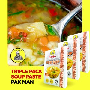 3 Pek Pes Sup Pak Man - Triple pack Soup Paste Pak Man