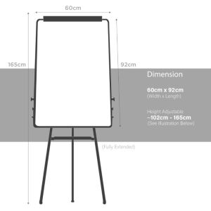 (JIJI.SG) Premium Magnetic Standing White Board / Whiteboard / Notice Board