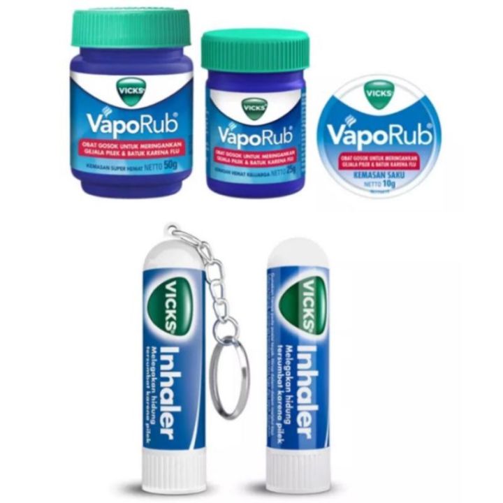 VICKS VAPORUB VICKS INHALER BALSEM VICKS DAN PELEGA HIDUNG MAMPET