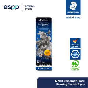 STAEDTLER Artist Series Mars Lumograph Black set of 6 drawing pencils