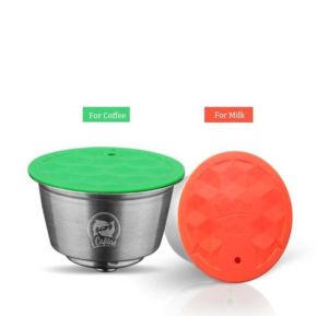 【i Cafilas】[HR-088][HR-086] Reusable Refillable Coffee Capsule Filter Capsule Pod Nescafe Milk Pod Foam Diy Stainless Steel Crema Maker for Dolce Gusto Coffee Machine MINI MEGENIO2PICOLOMELODYESPERTAECLIPSECIRCOLOOBLC
