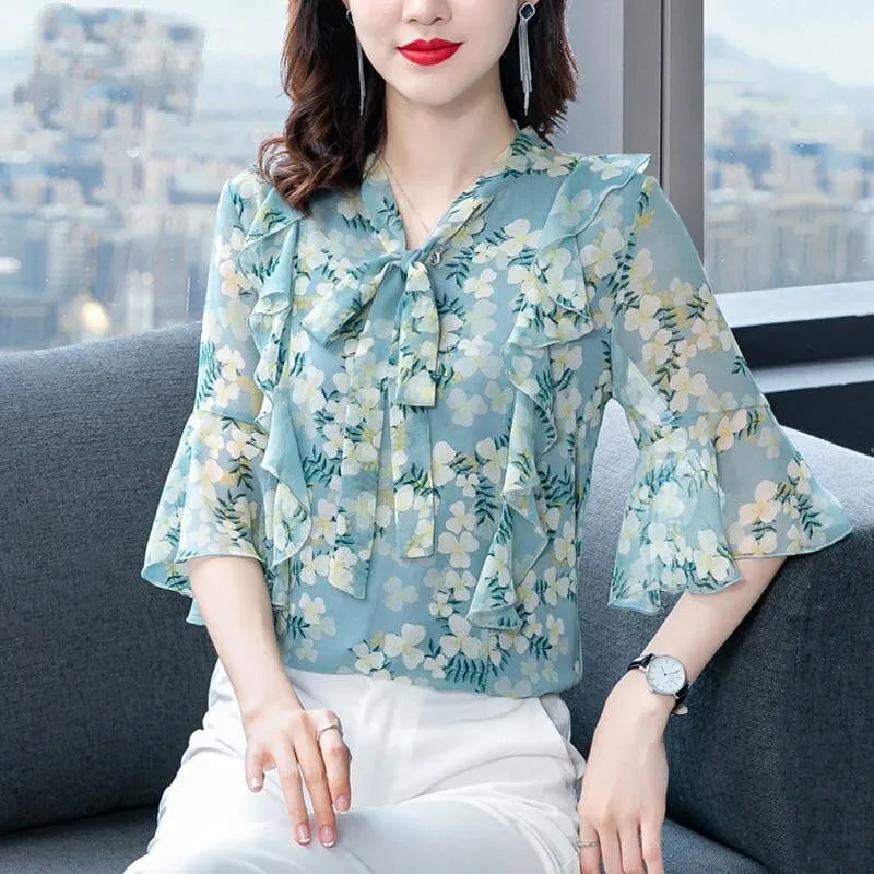 flower print frill blousefrill blouse silk cotton voile flower print frill blousefrill blouse silk cotton voile