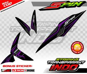 STRIPING VARIASI SUZUKI SPIN / STICKER LIST VARIASI MOTOR SUZUKI SPIN