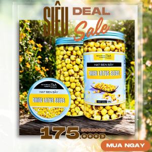 Hạt Sen Sấy Loại 1 cao cấp hủ nắp nhôm vặn 500g - 250g Xuonhatta