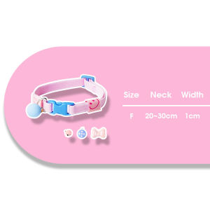 HamshMoc Cat DIY Elastic Collar Adjustable Accessories Soft Comfortable Neck Size 20-30cm for Indoor/Outdoor