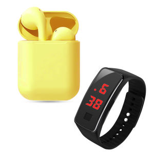 [ฟรีนาฬิกาข้อมือLED]🔥NEWคัดคุณภาพก่อนส่ง🔥รุ่นใหม่ล่าสุด i12 TWS หูงฟังบลูทูธ การควบคุมแบบสัมผัส air mini ไร้สายบลูทู ธ 5.0 หูฟังบลูทูธ