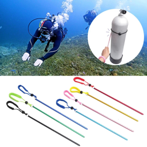 Diving Pointer Stick Scubas Diving 6061Aluminum Lobsters Stick Pointer Underwaters Noise Maker Stick Rod with Lanyard