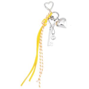 พวงกุญแจ PU ถักละเอียดอ่อนกระเป๋าหนังพวงกุญแจตกแต่งเสน่ห์โทรศัพท์เหมาะสำหรับงานปาร์ตี้และการใช้งานทุกวัน