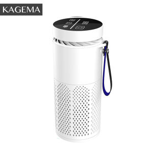 KAGEMA Portable Ionizer Hepa Car Air Purifier Home Chargeable Touch Screen Temperature Check Formaldehyde Removal Sterilization And Deodorization Dust Removal For Office Bedroom Penapis Air