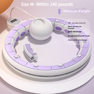 ฮูลาฮูปอัจฉริยะลดน้ำหนักหน้าท้องไม่เจ็บเอวออกกำลังกายหญิงผู้ใหญ่เผาผลาญไขมันหน้าท้องบางมายากล