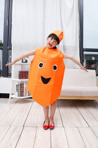 ZEEMIN Halloween Christmas Children Day Cosplay Fruit Costume Funny Holiday Party Cute Clothes Suit Children Performance Overclothes Stage Costume