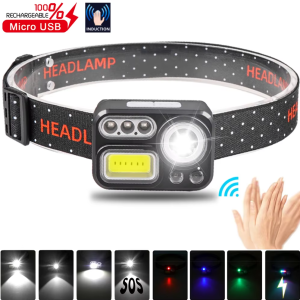 สี่ สีแสง แหล่งที่มา สวมใส่ แสงจ้า มินิ ไฟตกปลา ไฟหน้าเซ็นเซอร์