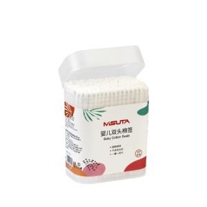 Combo 3 hộp tăm bông cho bé sơ sinh V-Coool hộp 200 que kháng khuẩn an toàn vệ sinh taimũi cho bé - Hie en Store