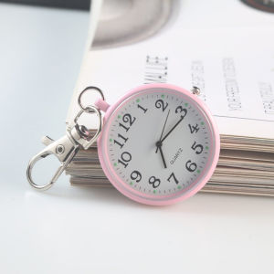 Pocket Watches Nurse Pocket Watch Keychain Fob Clock with Battery Doctor Medical Vintage Watch