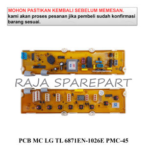 PMC-45 MODUL MESIN CUCI / PCB SET 8 TOMBOL / PCB MESIN CUCI LG TOP LOADING 6871EN-1026E PMC-45