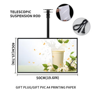 LED billboard display With telescopic boom hanging hanging Ordering Price List Menu Display Board