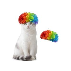 Pet Hairpiece Style With Glasses For Dog Cats Costume Accessories Holiday Daily Cosplay