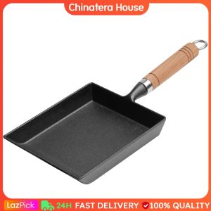 Japanese Omelette Pan Non-Stick Tamagoyaki Pan Iron Breakfast Pot Mini Cook